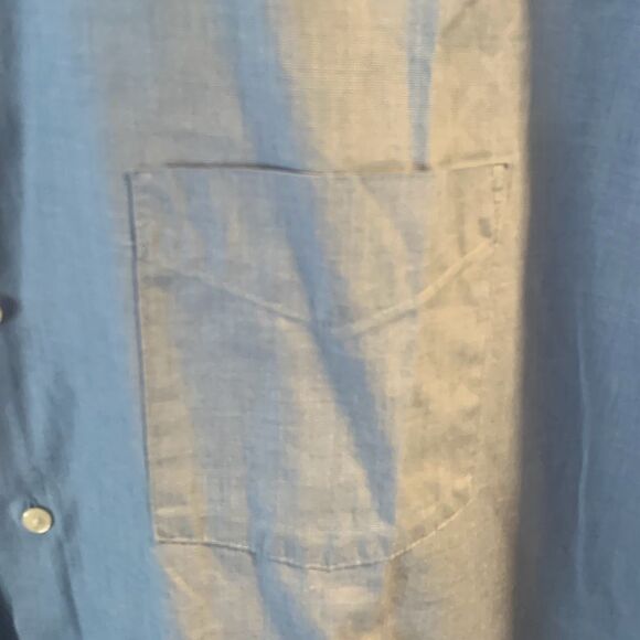 Pre Owned Men’s Arrow Short Sleeve Button Up Shirt Sz 18.5” Big Casual Comfort - Picture 11 of 11